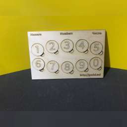 Joc Puzzle Placaj Numere Ondulat ( PID-5JAVLRW4MRS ) [photo_00]