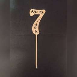 Cifra 7 decoratie cu fixator ( PID-5JE2EGAPSSG ) [photo_00]